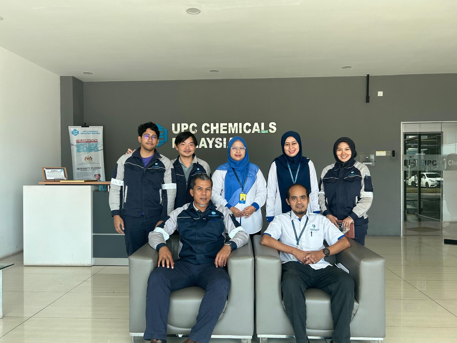  LAWATAN KE UPC CHEMICALS (M) SDN BHD BAGI PENGIKTIRAFAN INDUSTRI DAN KOLABORASI WORK-BASED LEARNING (WBL) PROGRAM TEKNOLOGI BAHAN